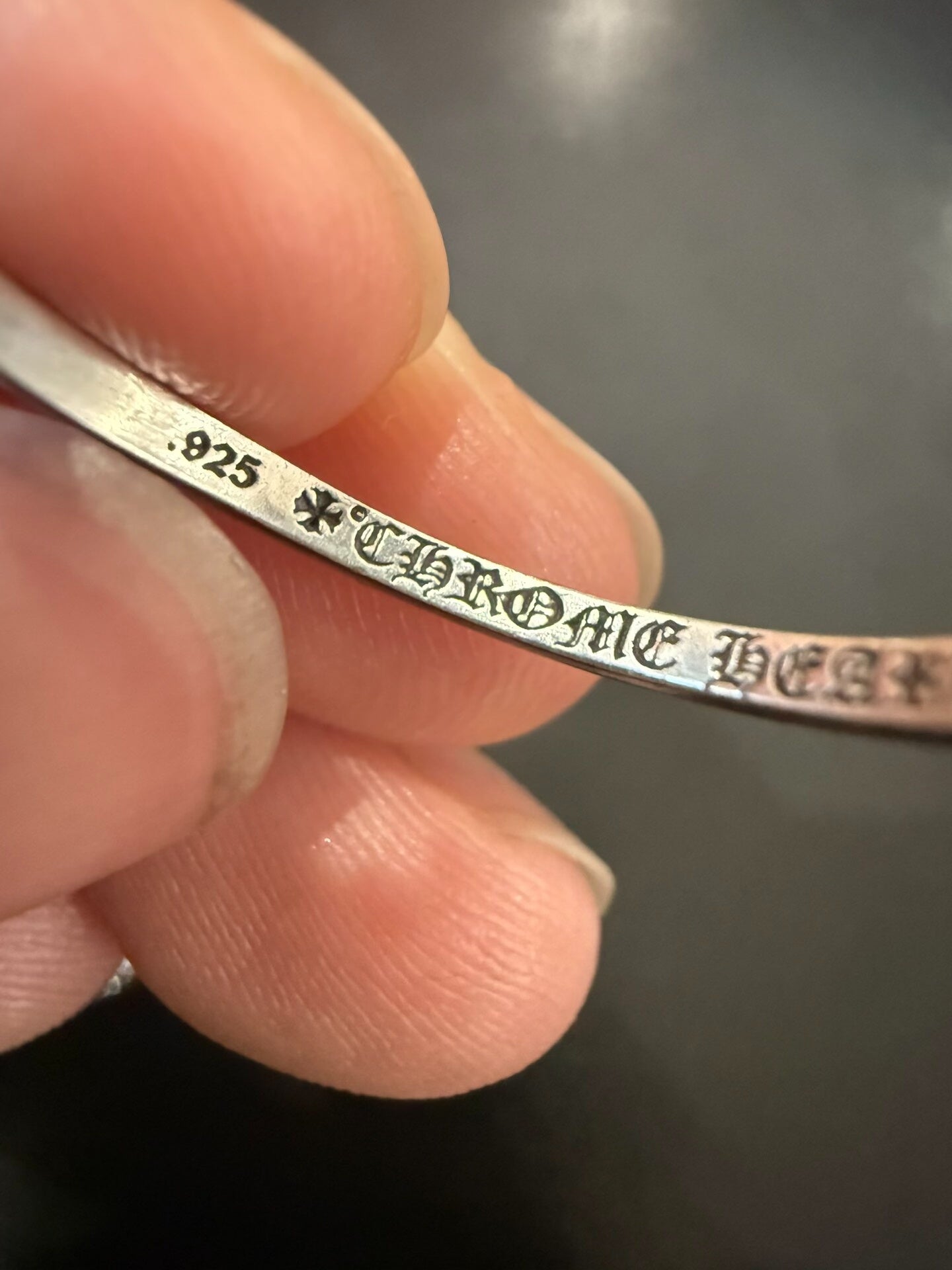 Chrome Hearts Long Cross Bubblegum Ring