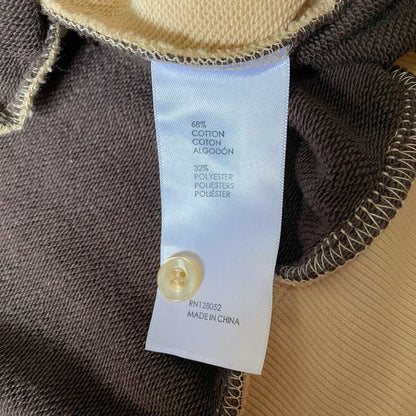 cactus jack brown long sleeve polo sweatshirt