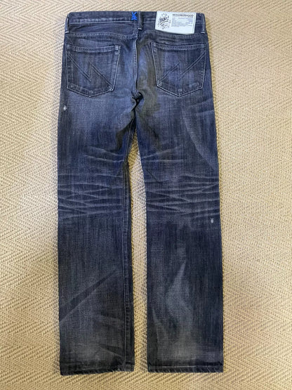 neighborhood black wash denim pants