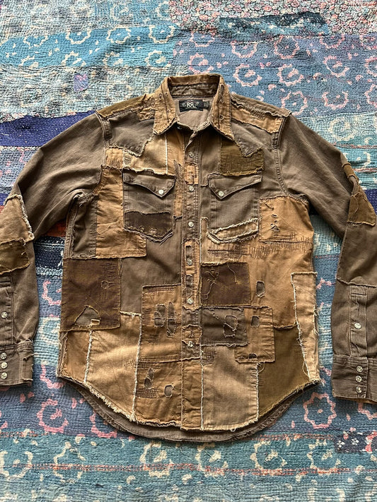 rrl patchwork vintage limited edition shirt