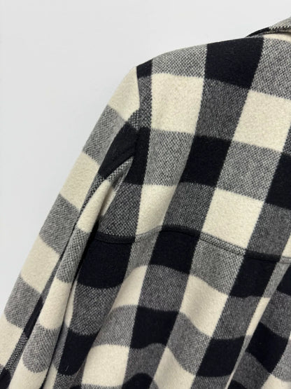 Saint Laurent Black White Plaid Jacket