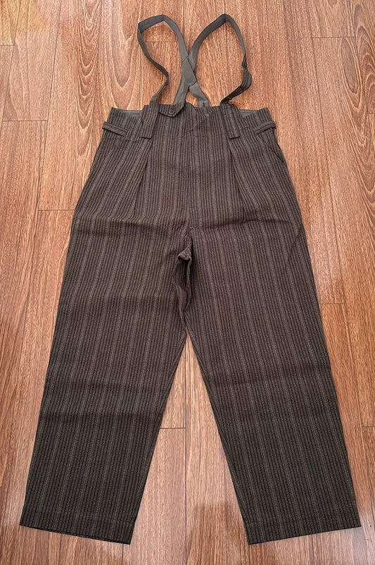 Vintage Striped Overalls by KAPITAL