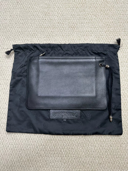Chrome Hearts Black Sword Zipper Clutch