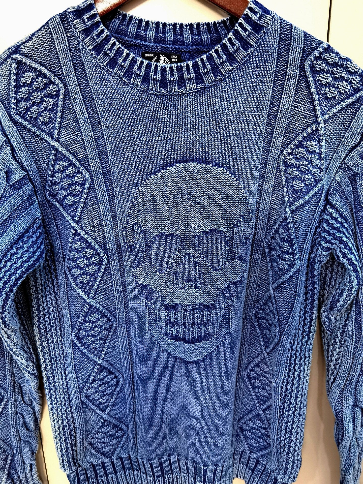 Hysteric Glamour Vintage Indigo Skull Knit