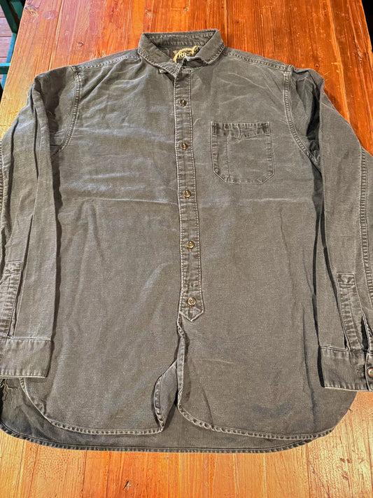 RRL Ralph Lauren Black Washed Denim Shirt M