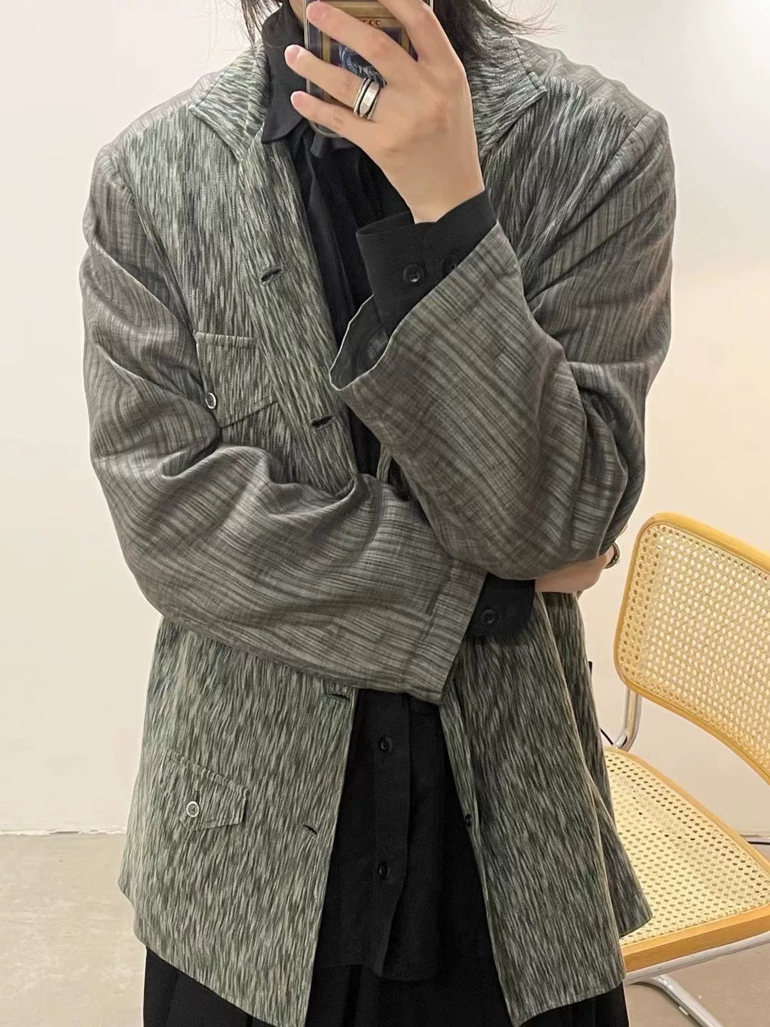 Yohji Yamamoto S/S 1999 Rayon Panel Coat