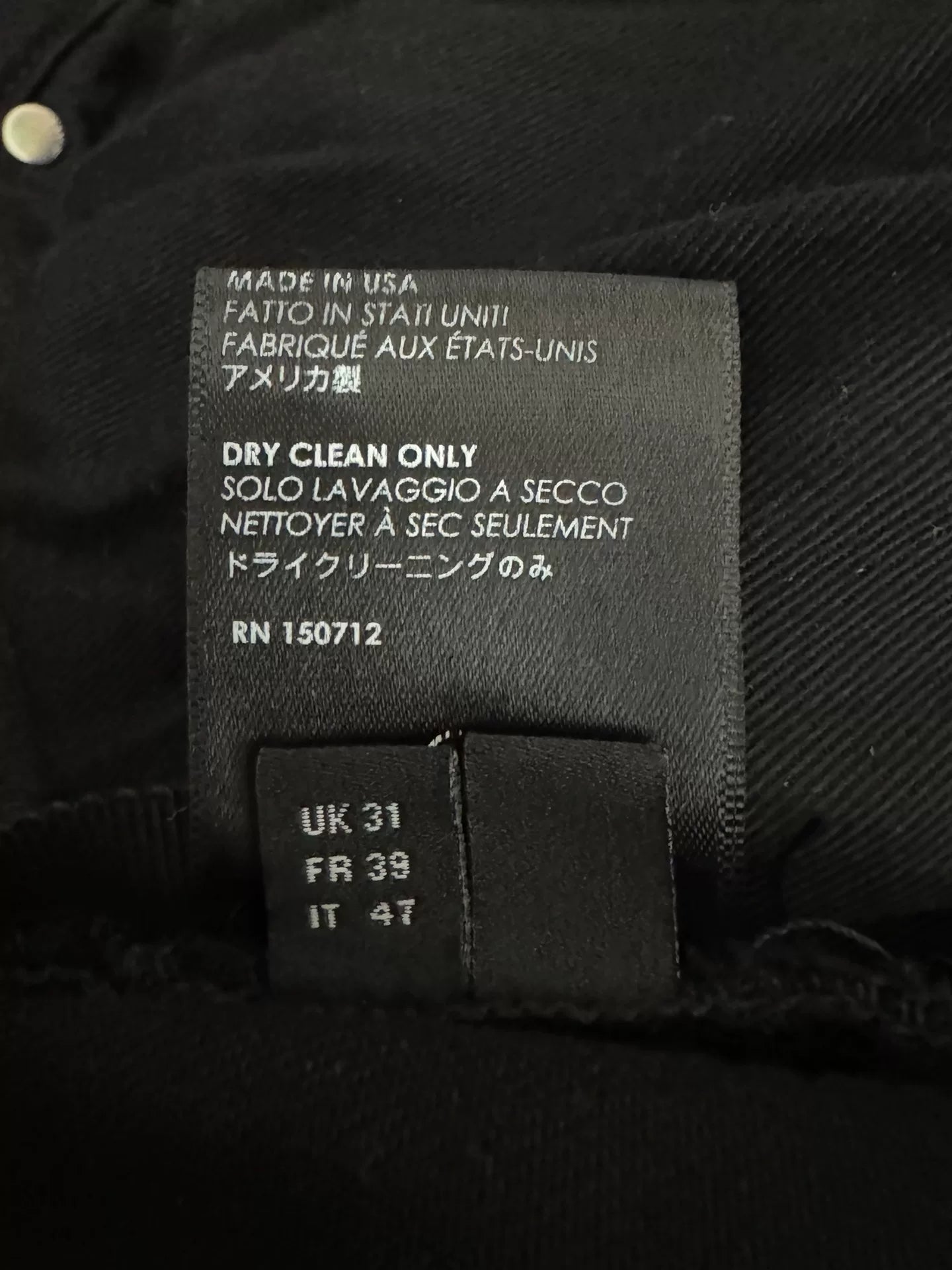 Amiri MX1 Distressed Denim Pants Size 31