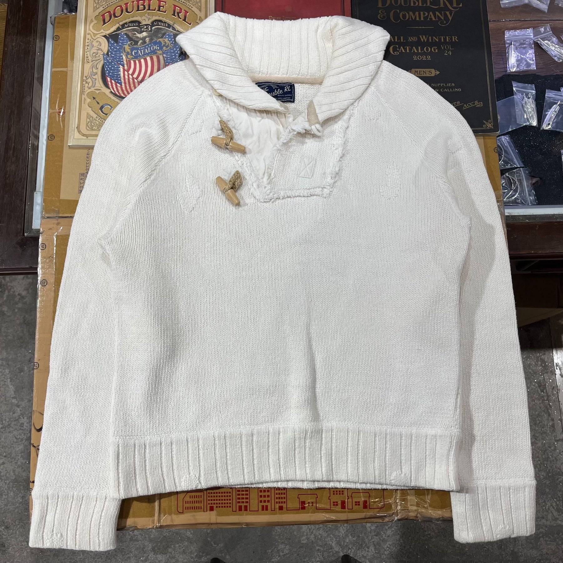 RRL Double RL Knit Sweater Coat