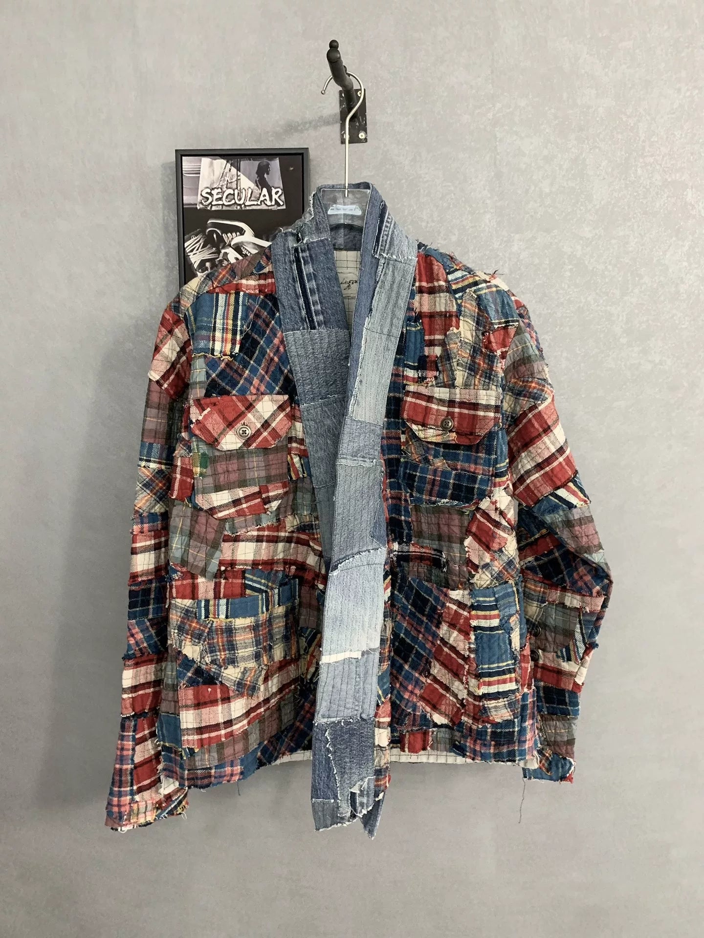 Greg Lauren Patchwork Kimono Jacket
