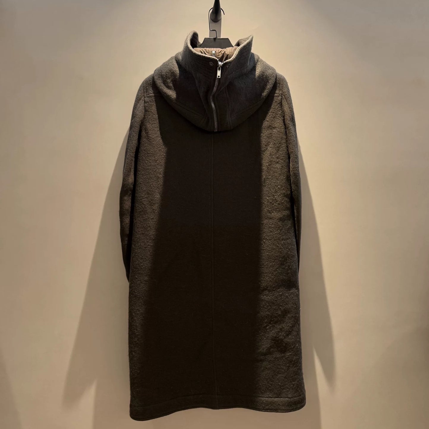 rick owens cashmere bomber coat in gray