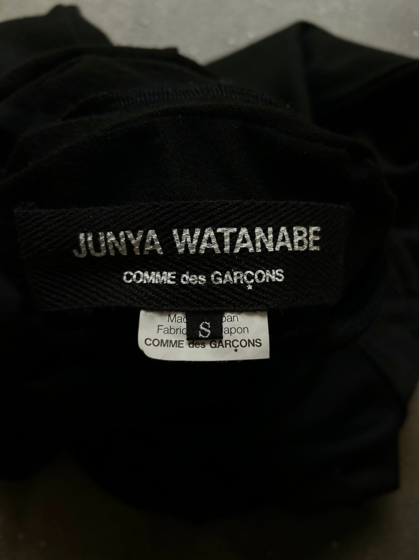 junya watanabe unique black long sleeve top
