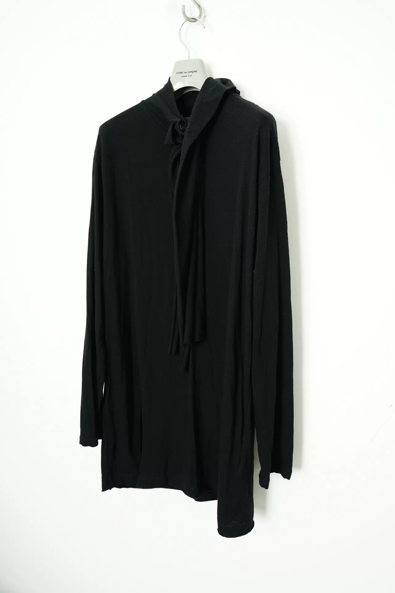 Yohji Yamamoto Button Turtleneck Scarf Tie Long Sleeve