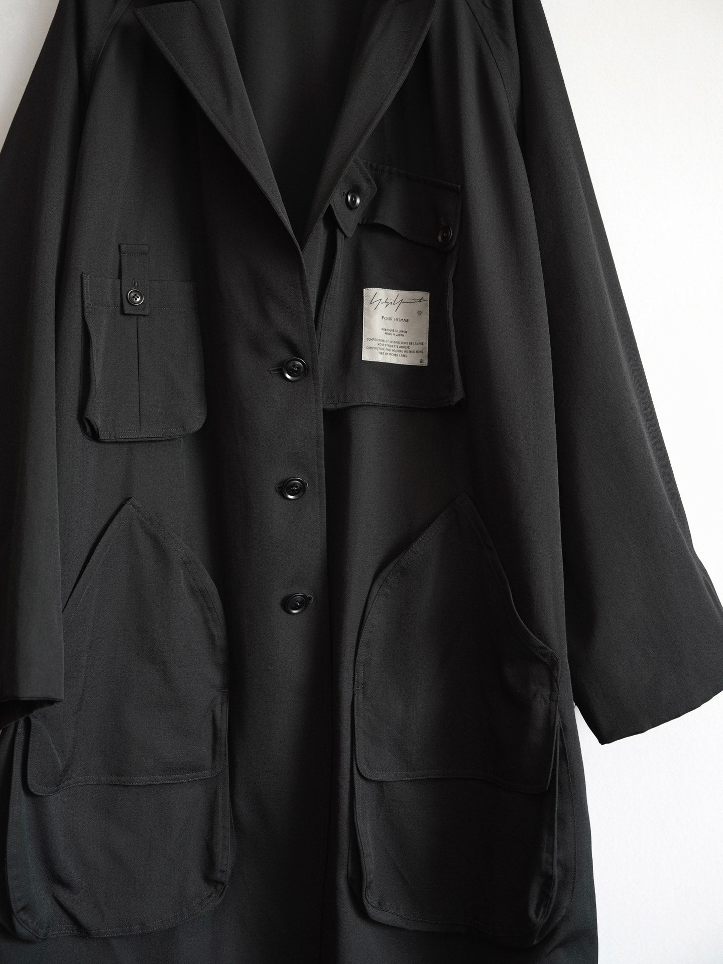 yohji yamamoto double-sided long coat