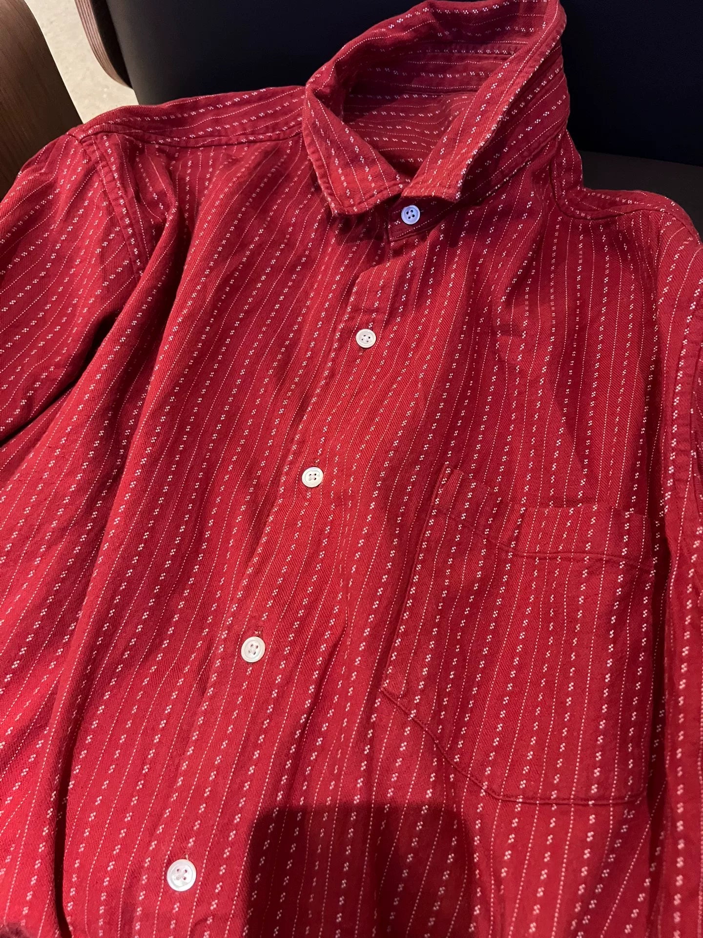 Porter Classic Happy Red Short Sleeve Shirt