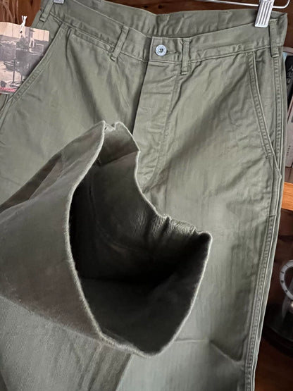 workers japan military style green pants