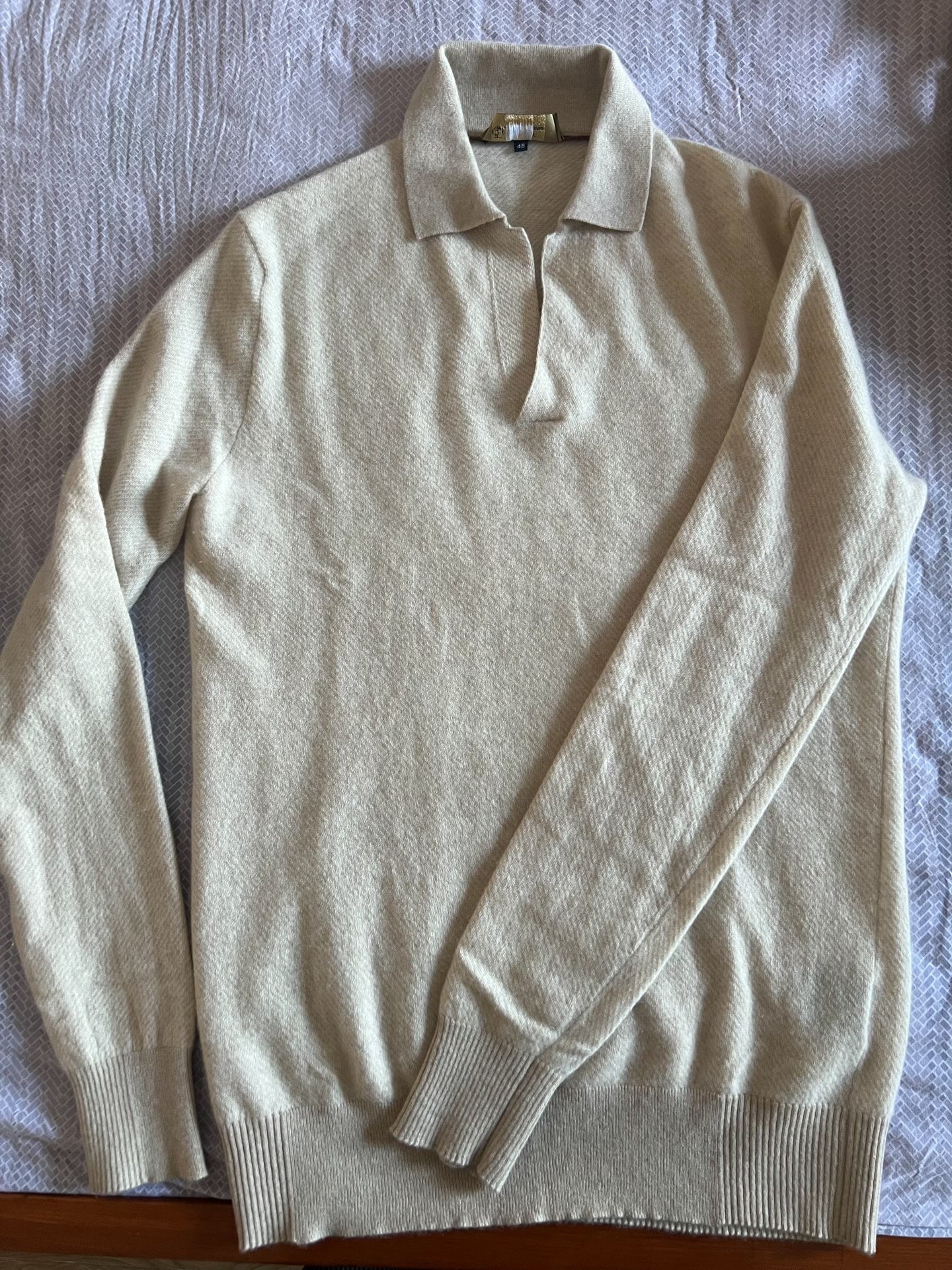 Loro Piana Men's Buttonless Cashmere Polo