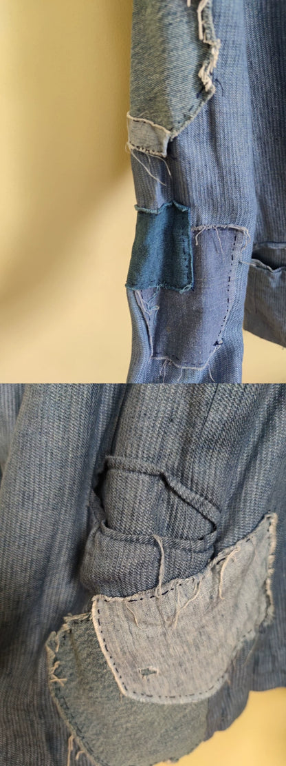 Greg Lauren Craftsmanship Denim Blazer