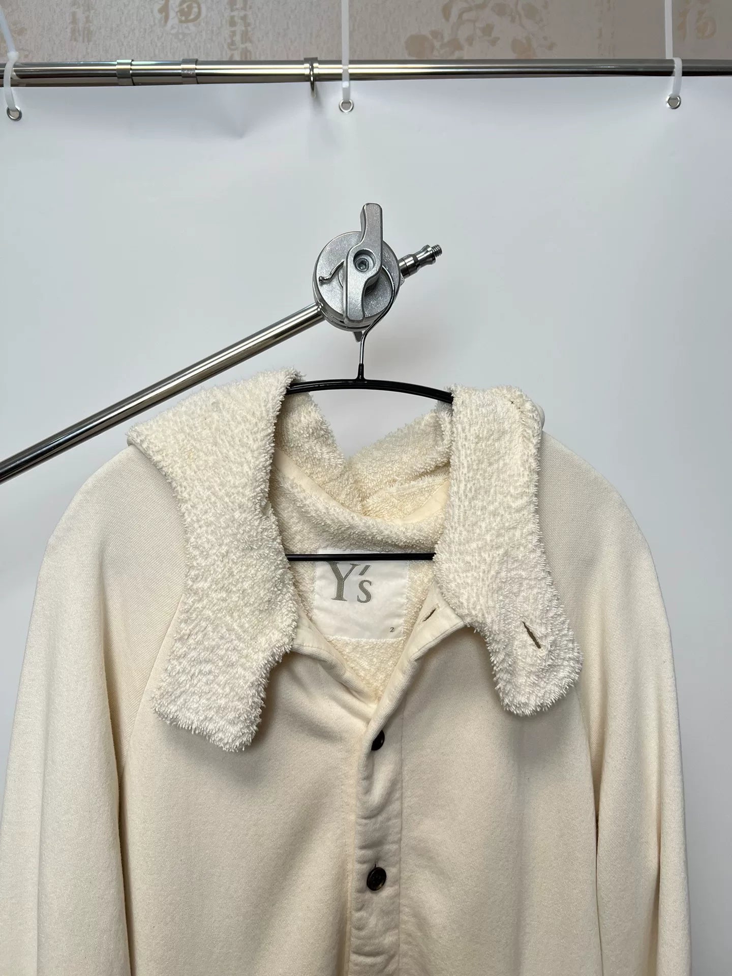 Yohji Yamamoto Long Sleeve Fleece Hoodie