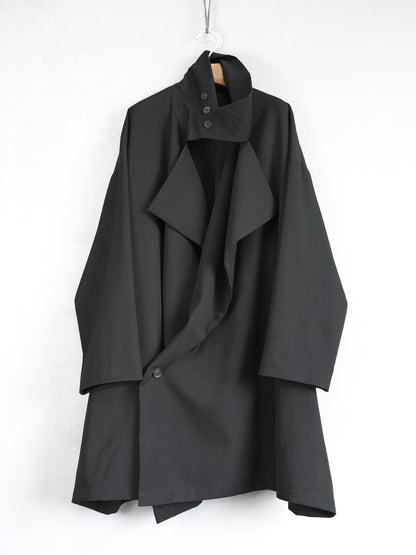 Yohji Yamamoto 21AW Pleated Wool Coat