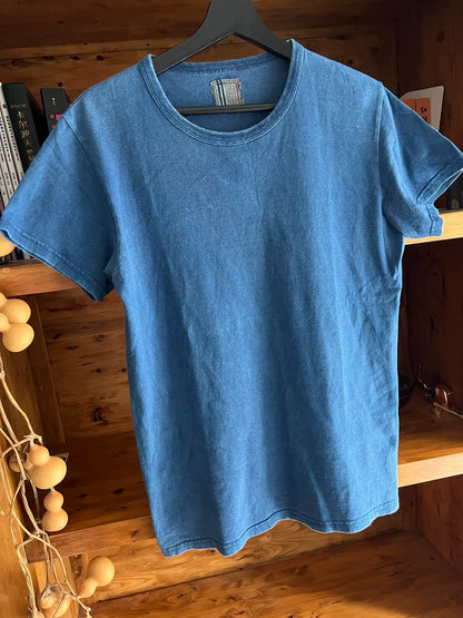 visvim 2015 Blue Dye Short Sleeve T-shirt