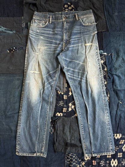 VISVIM 22SS JOURNEYMAN PANTS TACKED DMGD-27