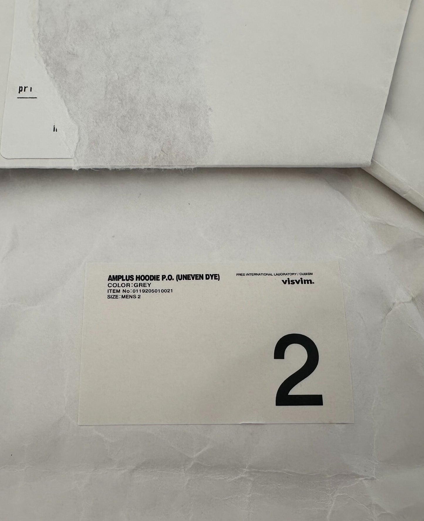 visvim amplus uneven dye hoodie