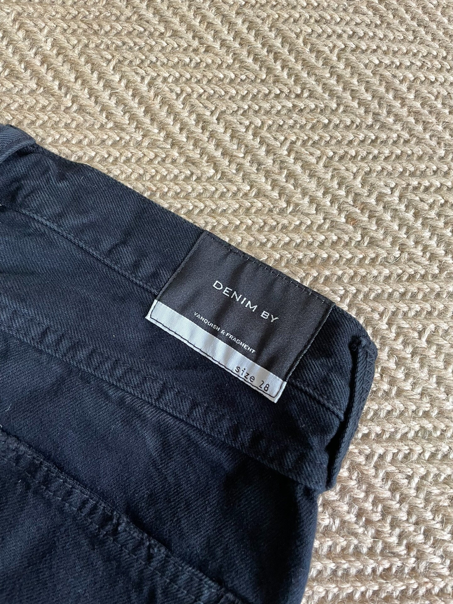 denim by vanquish & fragment distressed jeans