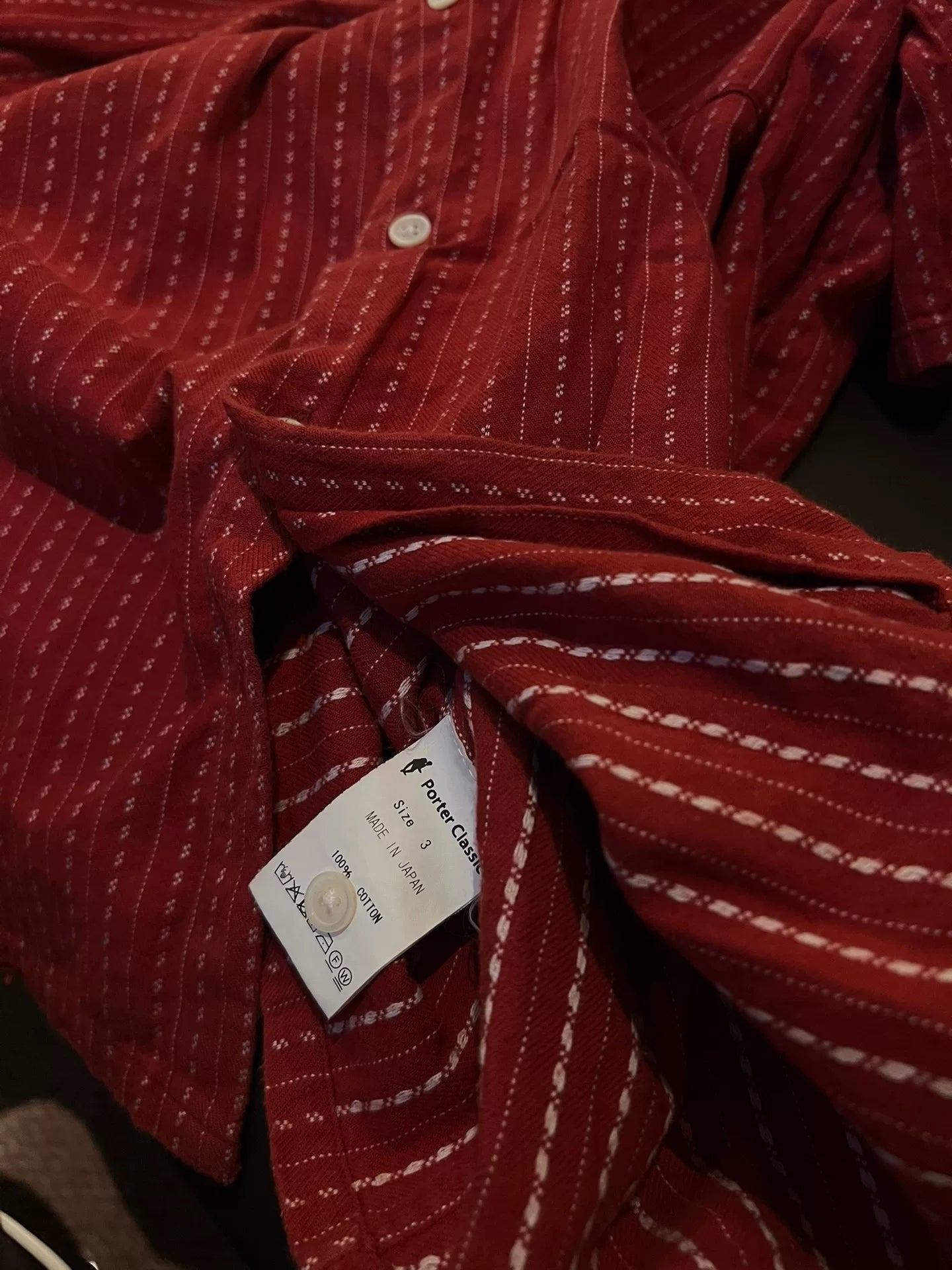 Porter Classic Happy Red Short Sleeve Shirt