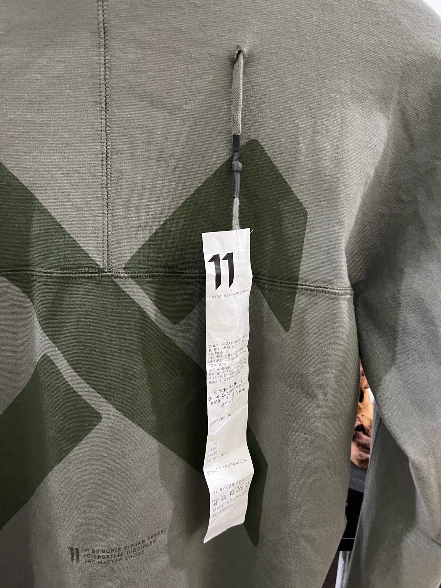 Boris Bidjan Saberi 11by BBS Printed Hoodie