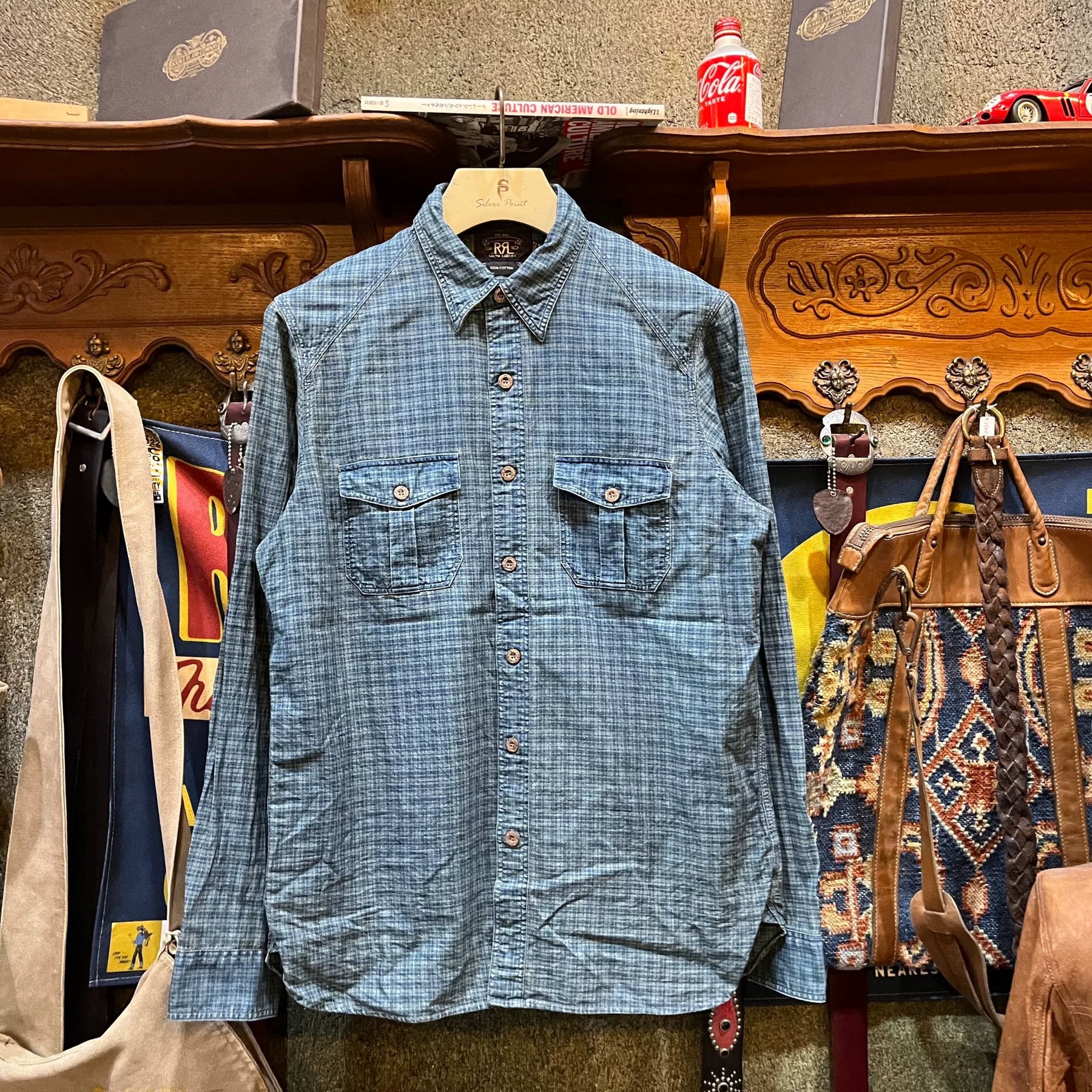 RRL Indigo Check Shirt