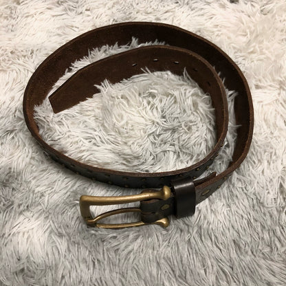 studded western style leather belt