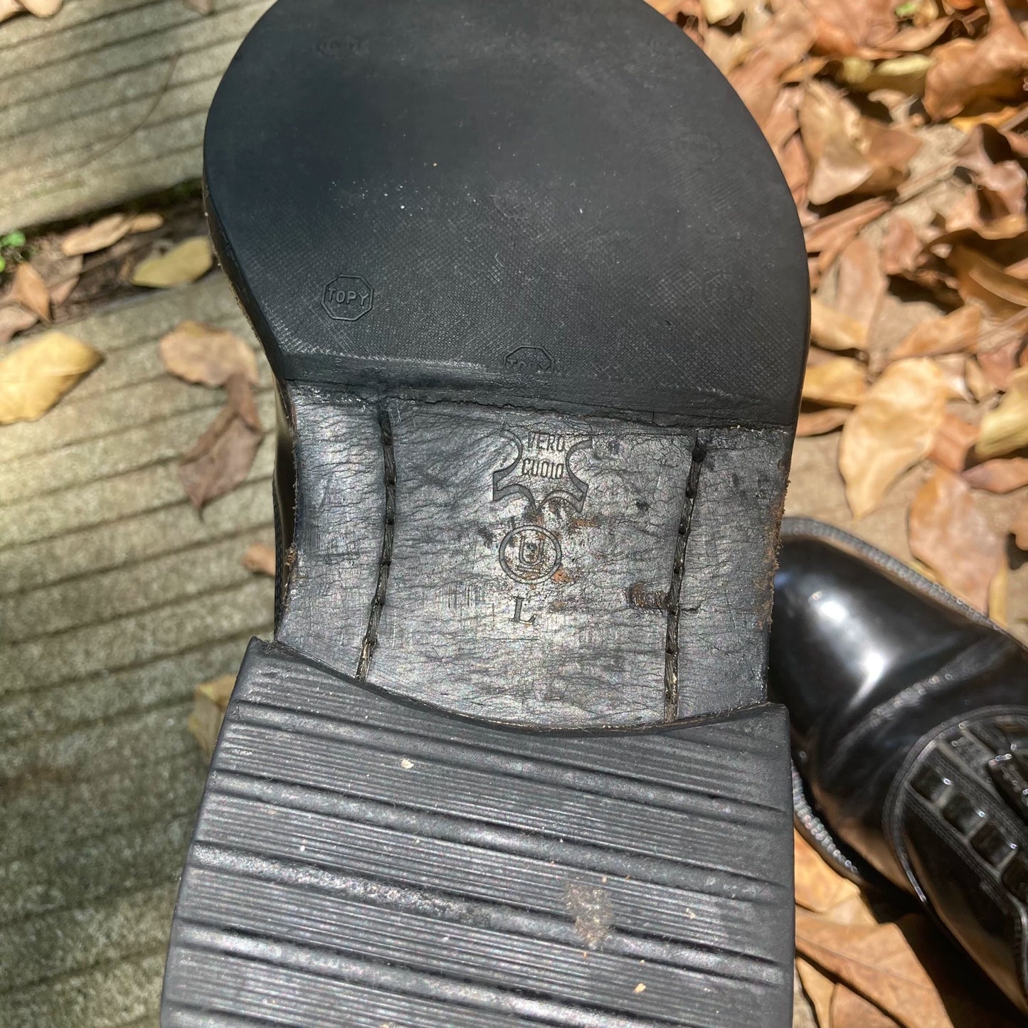 Undercover Patent Leather Zip Derby Shoes