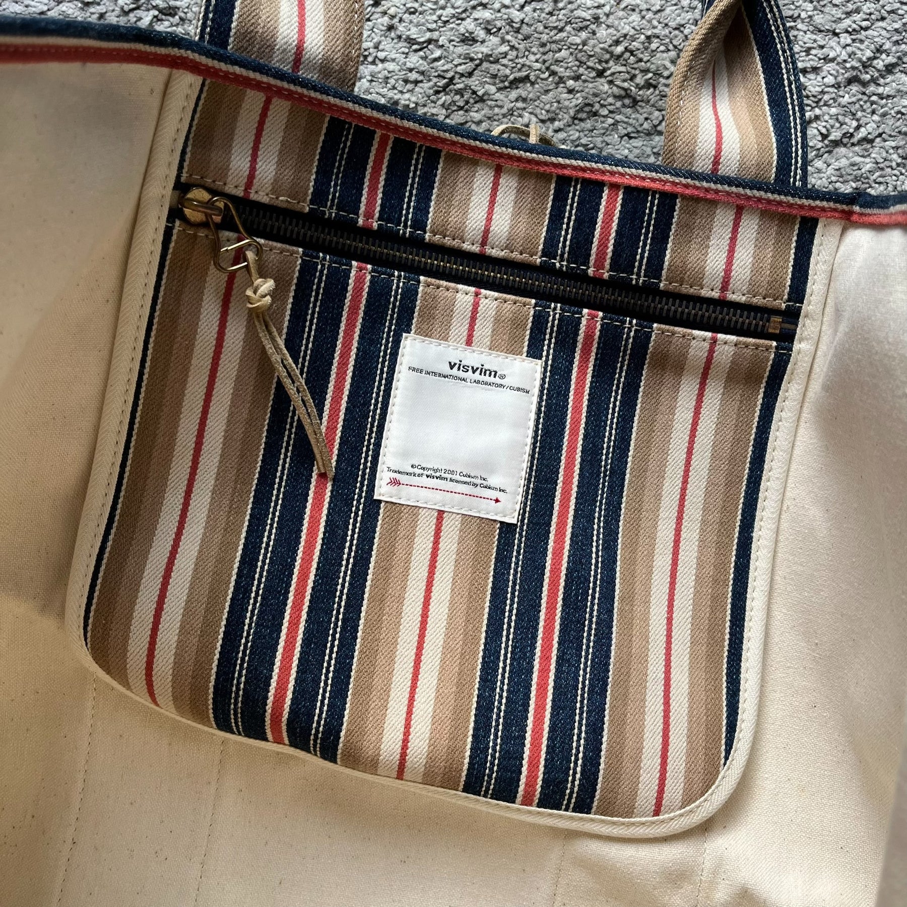 Visvim Teton Tote Oka XL Blue