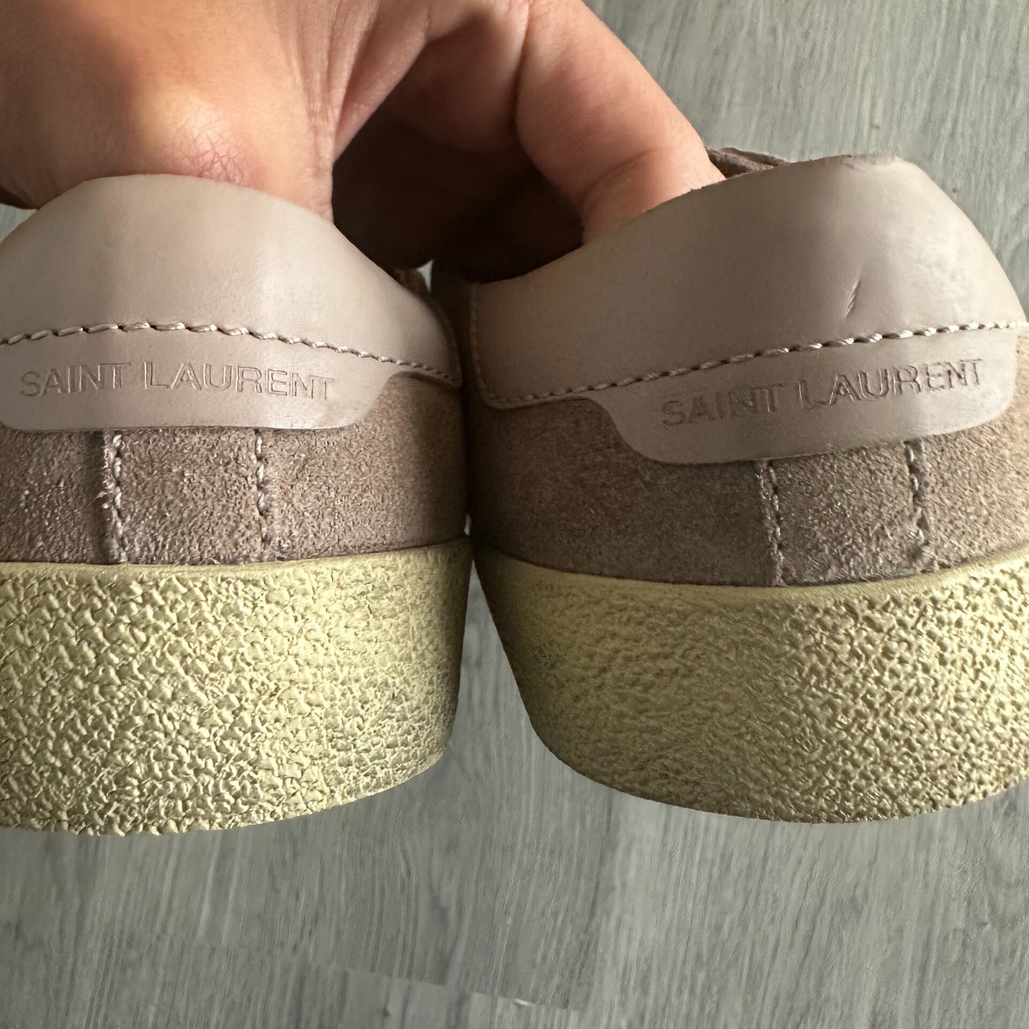Saint Laurent Suede Court Classic Sneakers
