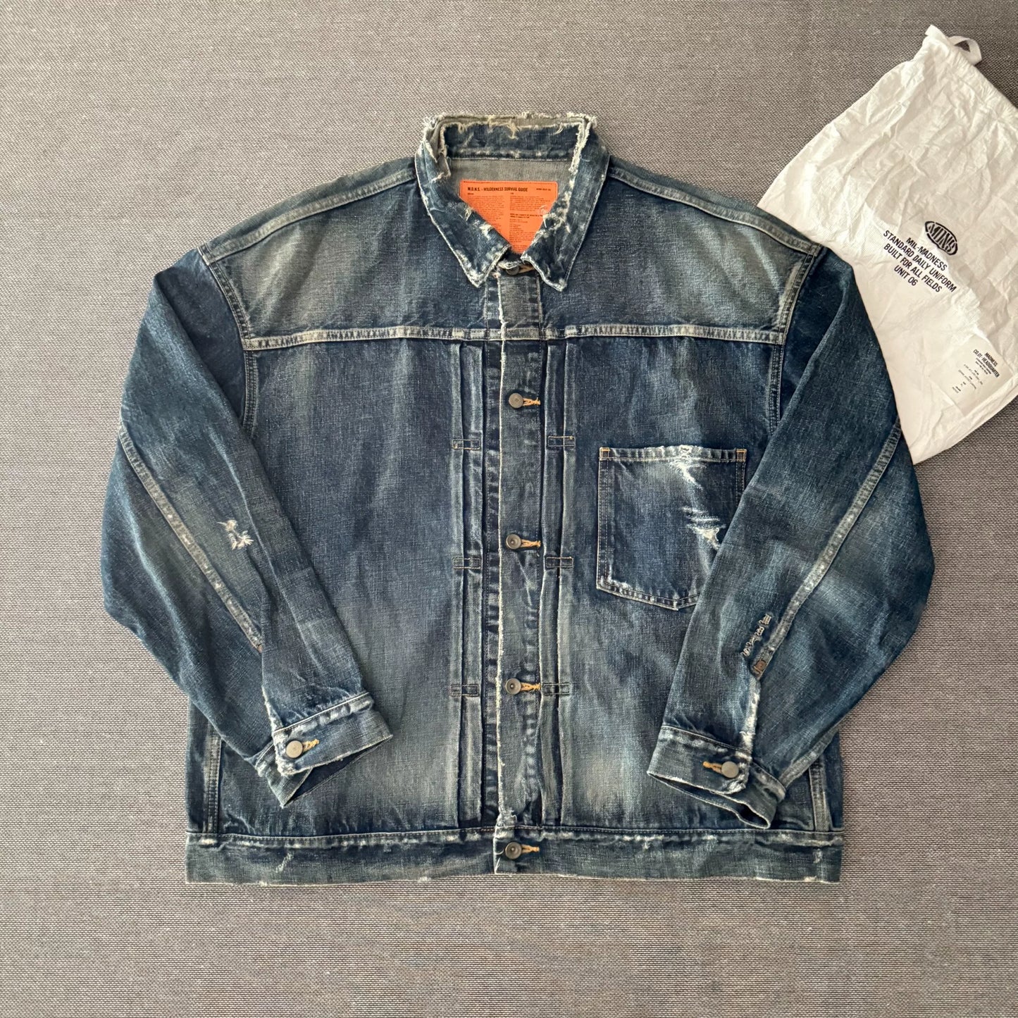 Madness 21ss Water-Washed Denim Jacket