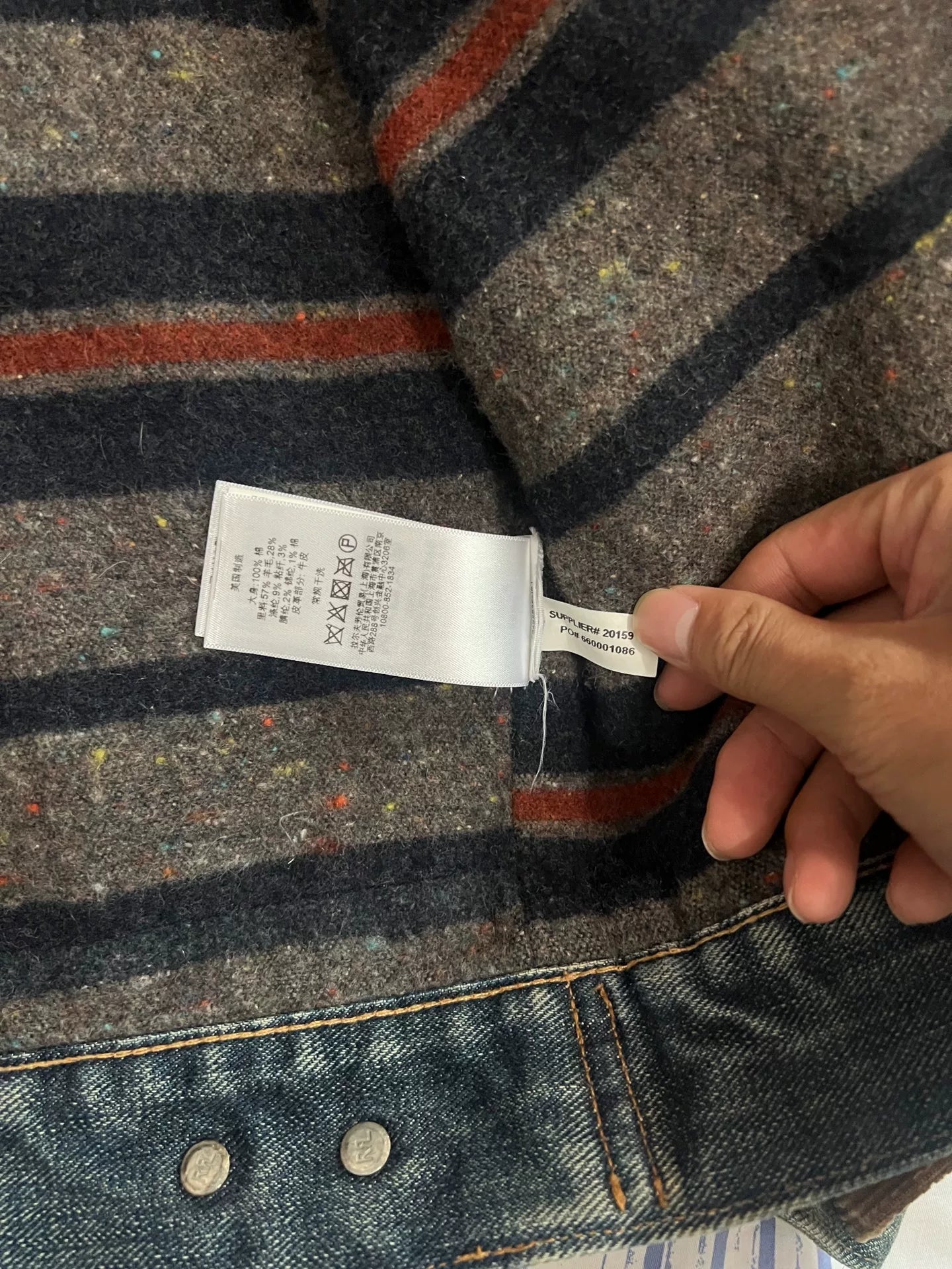 limited edition distressed denim jacket size XS