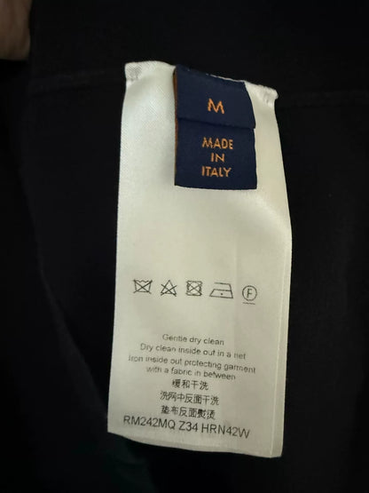 black louis vuitton short sleeve knit shirt