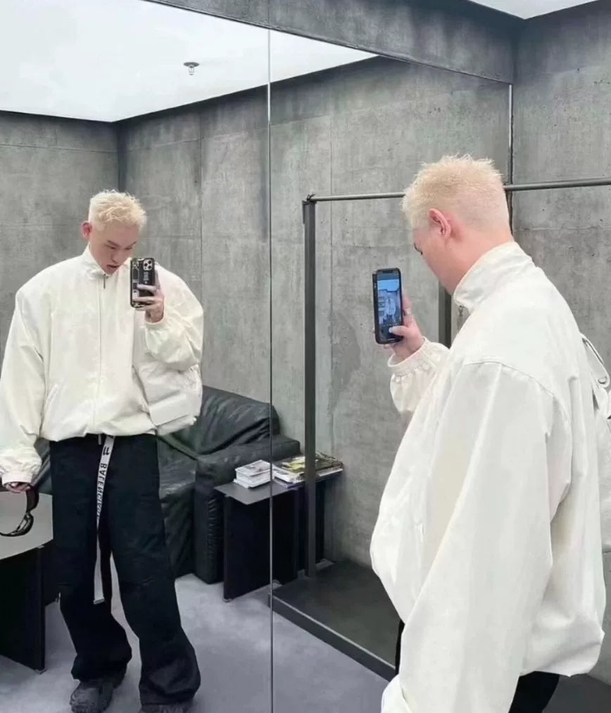 balenciaga sportyb shoulder padded jacket