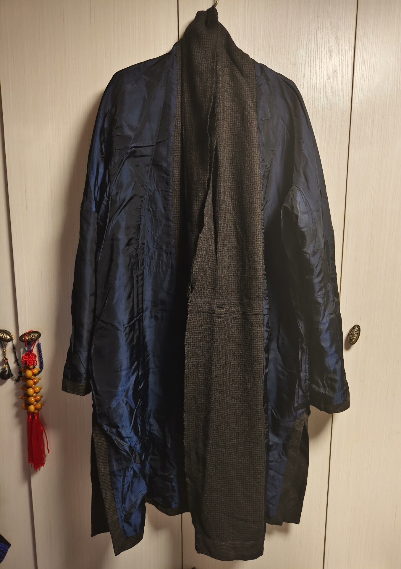 ziggychen plant-dyed wool blend coat