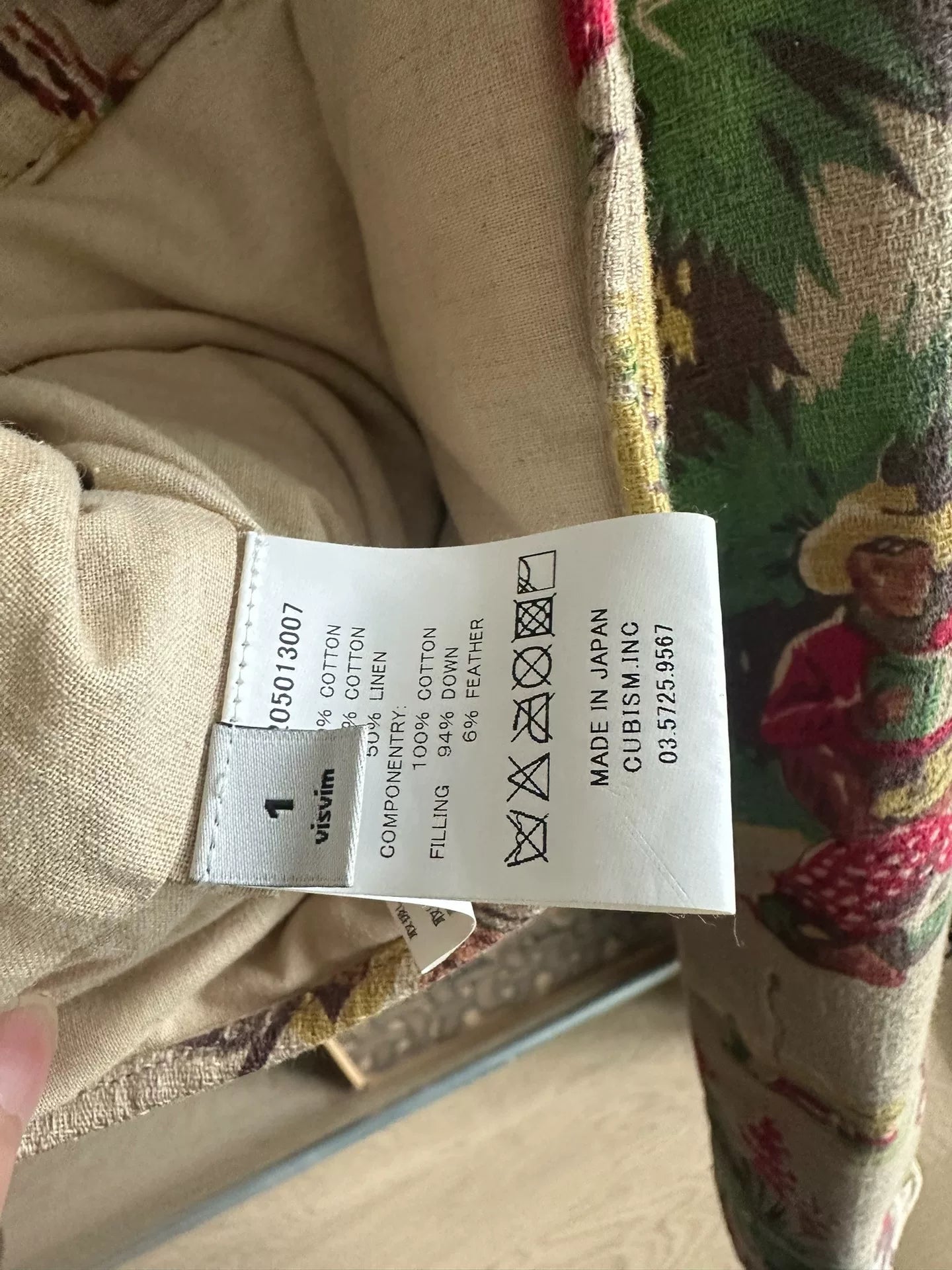 visvim kerchief down jacket