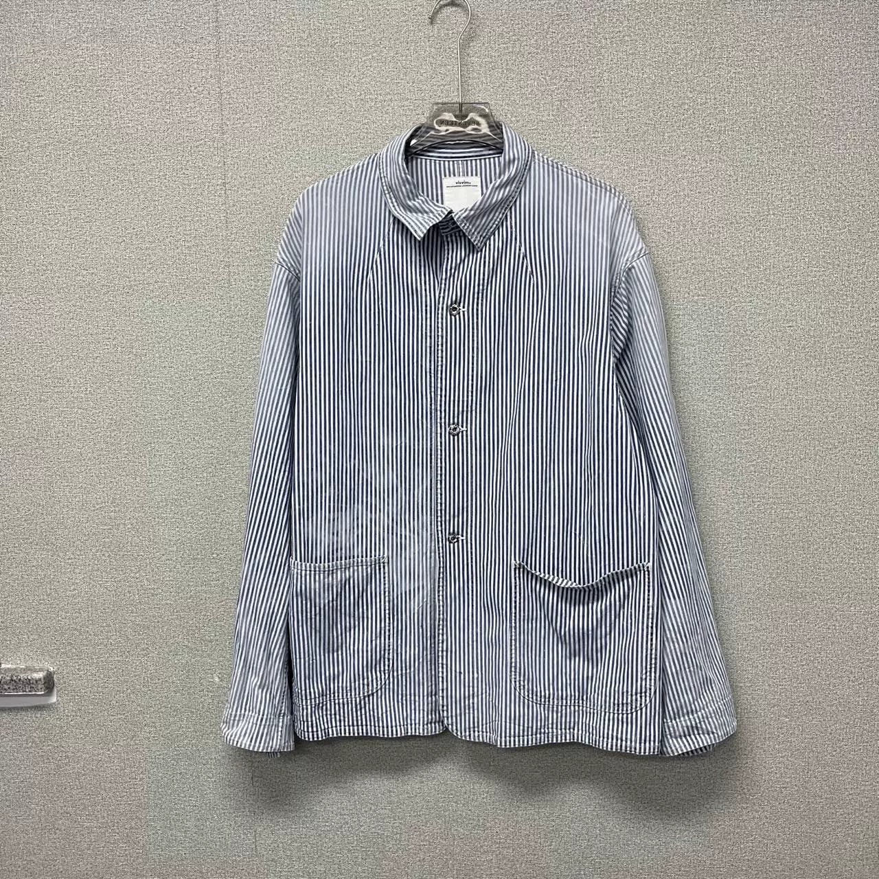 Visvim Coverall Hickory Dry Stripe