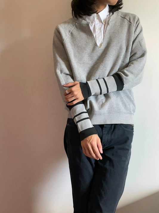 alexander mcqueen early collection collar sweatshirt