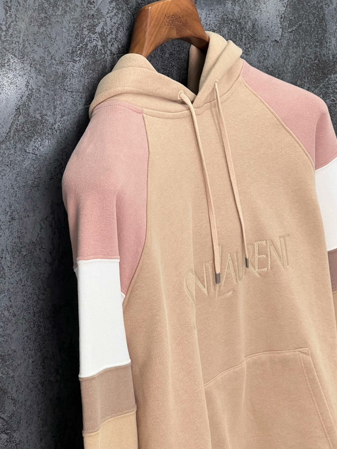 SAINT LAURENT Embroidered Cotton Hoodie