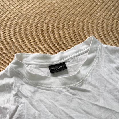 Balenciaga Vintage White Short Sleeve T-Shirt