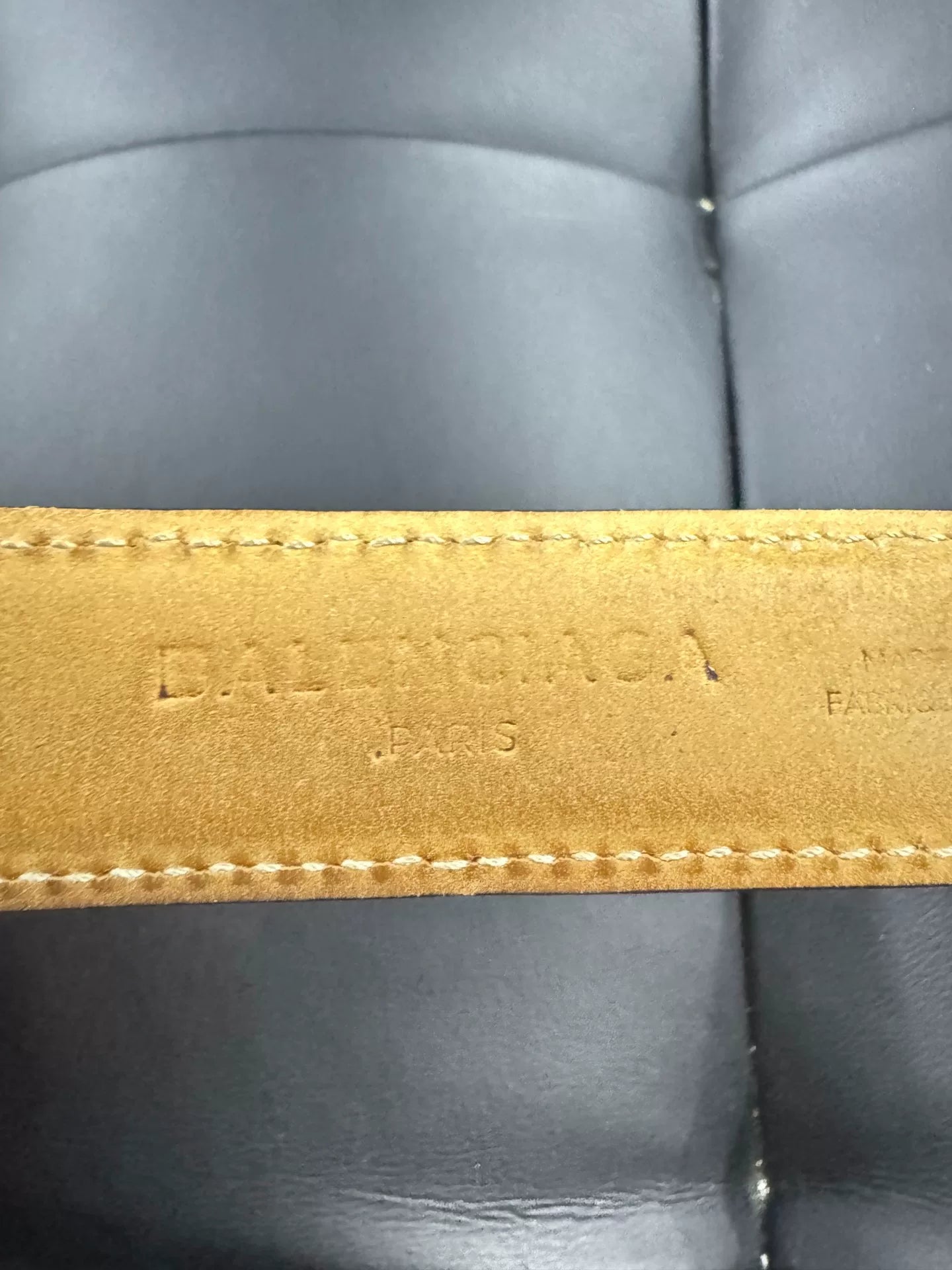 Balenciaga Leather Waist Belt in Orange