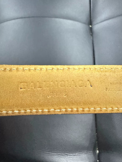 Balenciaga Leather Waist Belt in Orange