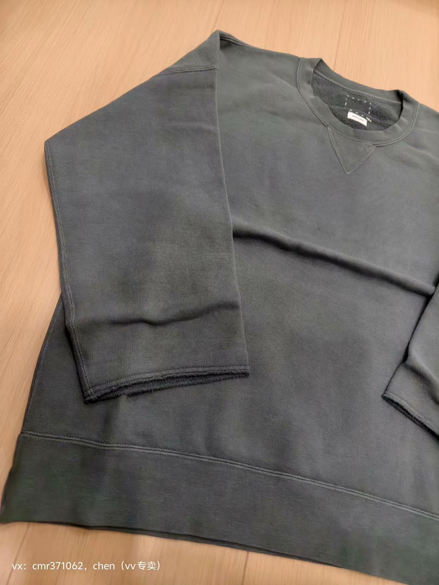 VISVIM JUMBO SB SWEAT 3/4 DMGD
