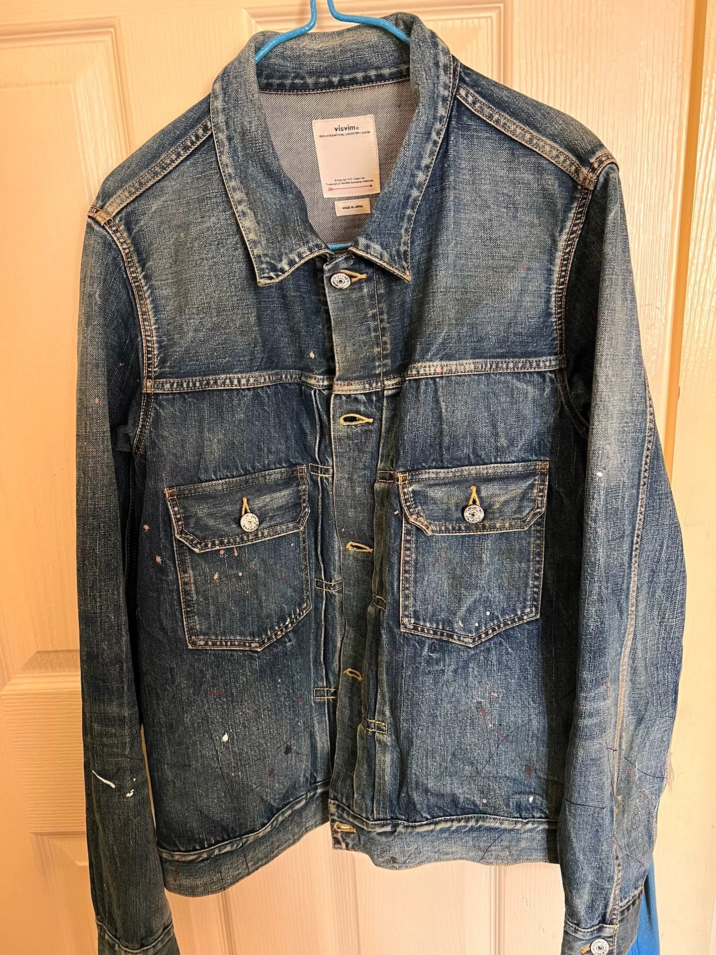 visvim 101 JKT Dry Damaged Denim Jacket