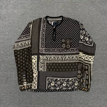 VISVIM 19SS ICT Black White Pattern Shirt