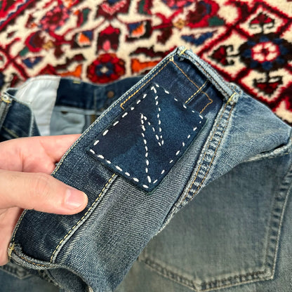 visvim dry8 distressed denim pants size 3